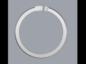 925 sterling silver name ring jewelry Modelo de Impressão 3D