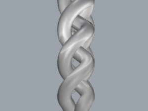 sterling silver twisted ring silver ring Model do druku 3D