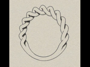 sterling silver twisted ring silver ring 3D Print Model