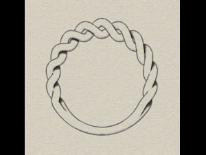 sterling silver twisted ring silver ring 3D Print Model