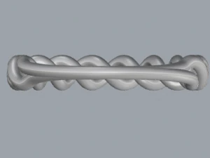 sterling silver twisted ring silver ring 3D Print Model