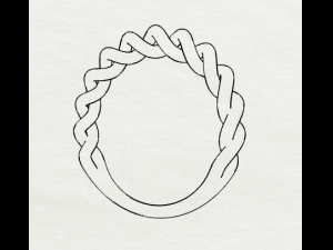 sterling silver twisted ring silver ring Model do druku 3D