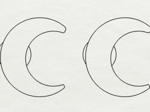 sterling silver crescent stud earrings jewelry 3D Print Model