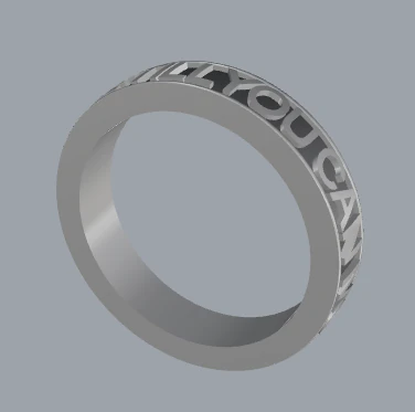 925 sterling silver move till you can ring jewelry 3D Print Model .c4d .max .obj .3ds .fbx .stl .blend 