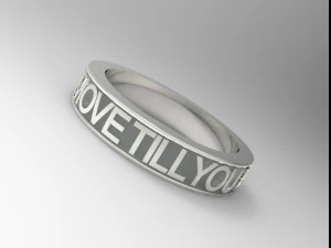 925 sterling silver move till you can ring jewelry 3D Print Model