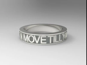 925 sterling silver move till you can ring jewelry 3D Print Model