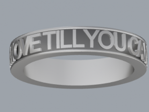 925 sterling silver move till you can ring jewelry 3D प्रिंट मॉडल