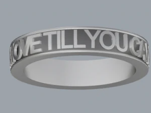 925 sterling silver move till you can ring jewelry 3D Print Model