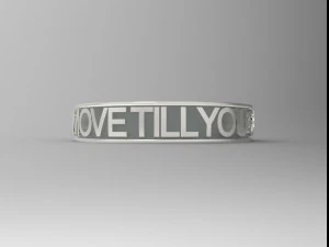 925 sterling silver move till you can ring jewelry 3D Print Model