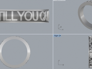 925 sterling silver move till you can ring jewelry 3D प्रिंट मॉडल