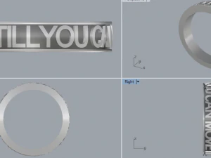 925 sterling silver move till you can ring jewelry 3D Print Model
