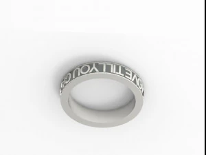 925 sterling silver move till you can ring jewelry 3D Print Model