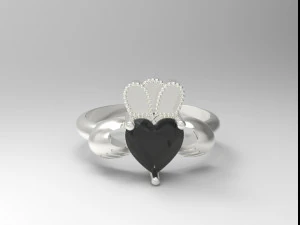 sterling silver claddagh heart ring jewelry 3D Print Model