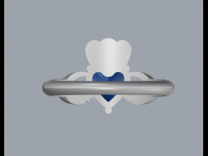 sterling silver claddagh heart ring jewelry Modello di stampa 3D