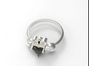 sterling silver claddagh heart ring jewelry 3D Print Model