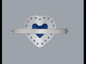 sterling silver heart halo ring jewelry Modèles 3D en vedette