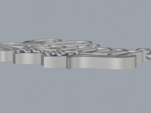 sterling silver custom name design necklace jewelry 3D 프린트 모델