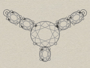 sterling silver oval design necklace jewelry 3D Print Model