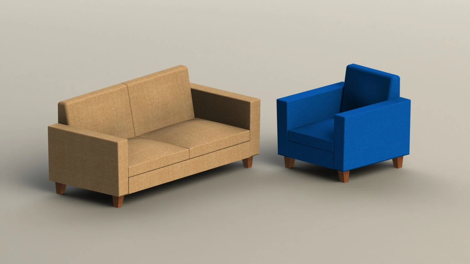furniture - sofa 01 3D Model .c4d .max .obj .3ds .fbx .stl .blend