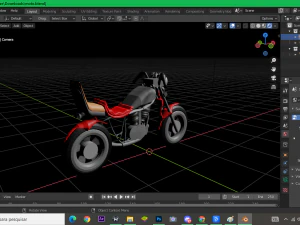 motocicleta 3D Model
