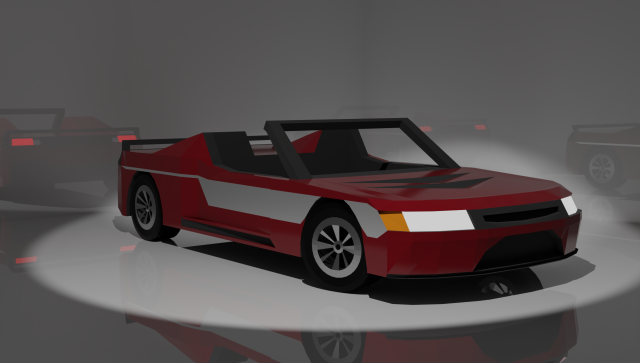 Roadster 2000s Modelo 3D .c4d .max .obj .3ds .fbx .stl .blend 