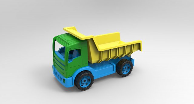toy truck 3D Model .c4d .max .obj .3ds .fbx .stl .blend 