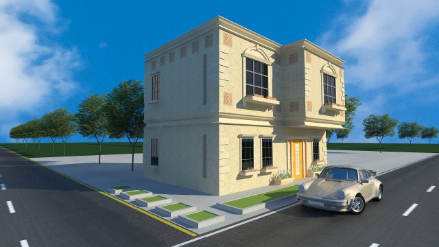 villa max-skp-lomion-vray 3Dモデル .c4d .max .obj .3ds .fbx .stl .blend
