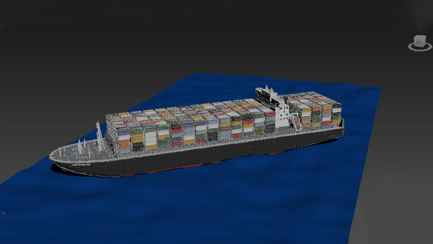 ship blocking suez canal egypt 3D Model .c4d .max .obj .3ds .fbx .stl .blend 
