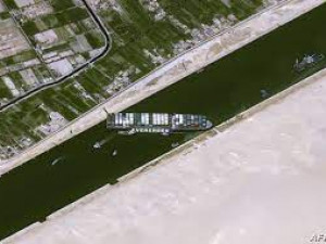 ship blocking suez canal egypt 3D Model