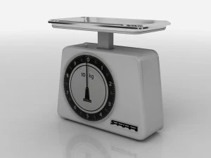 balance scale stube 10 kg old 1950-1960 3D Model