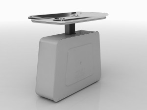 balance scale stube 10 kg old 1950-1960 3D Model