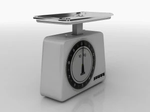 balance scale stube 10 kg old 1950-1960 3D Model