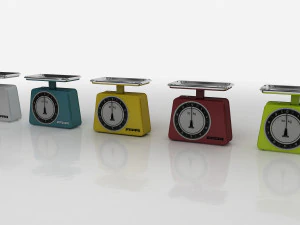 balance scale stube 10 kg old 1950-1960 3D Model