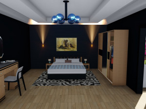 bedroom 3ds max 2014 vray lumion 8 3D 模型