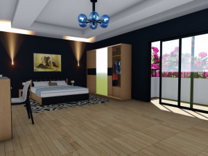 bedroom 3ds max 2014 vray lumion 8 3D 모델