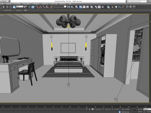 bedroom 3ds max 2014 vray lumion 8 3D 모델