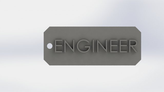keychain engineer 3D Print Model .c4d .max .obj .3ds .fbx .stl .blend 