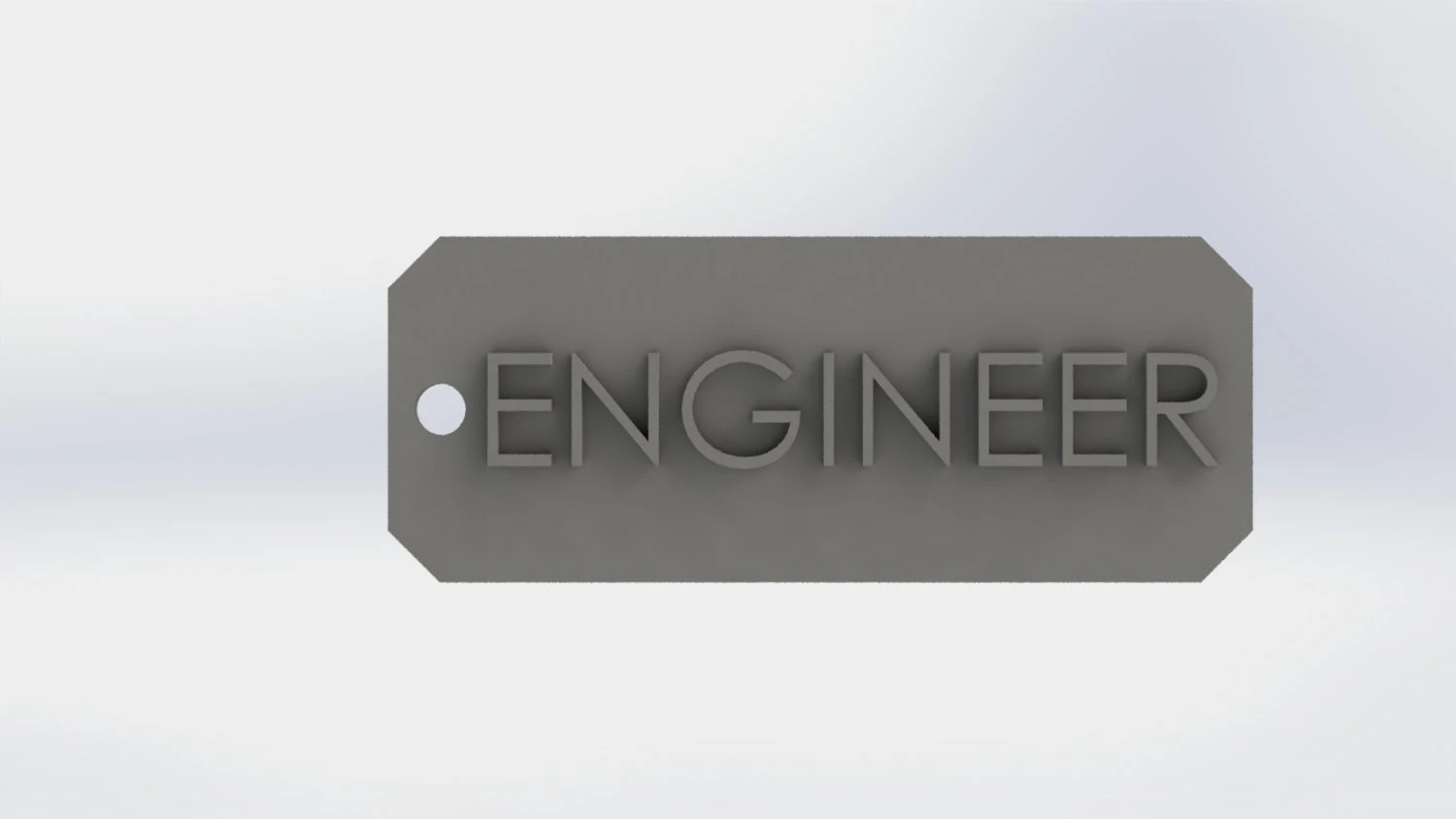 keychain engineer 3D Print Model .c4d .max .obj .3ds .fbx .stl .blend 