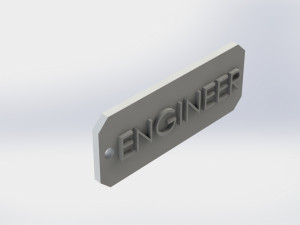 keychain engineer 3D Print Model