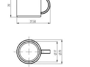 keychain mug 3Dプリントモデル