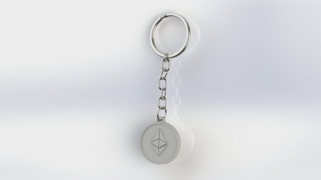 keychain eth 3D-Druckmodell .c4d .max .obj .3ds .fbx .stl .blend 