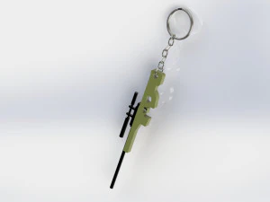 钥匙扣 awp 3D 打印模型