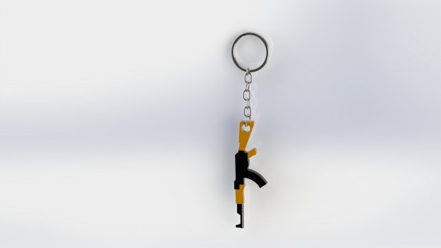 keychain ak47 3D 打印模型 .c4d .max .obj .3ds .fbx .stl .blend
