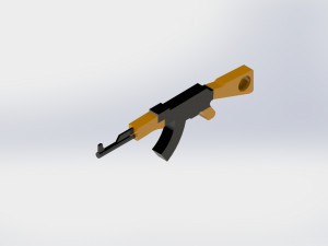 keychain ak47 3D 打印模型
