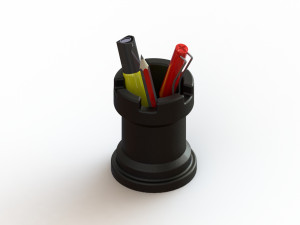 unique chess pencil case 3d print model 3D-Druckmodell