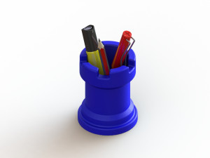 unique chess pencil case 3d print model 3D-Druckmodell
