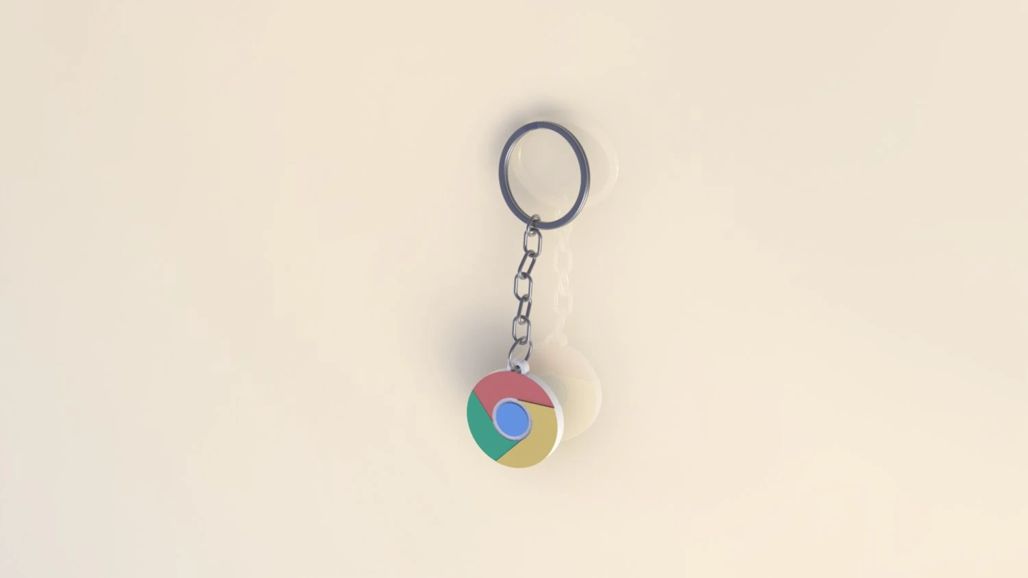 keychain chrome 3D Print Model .c4d .max .obj .3ds .fbx .stl .blend 