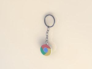 keychain chrome Modelo de Impressão 3D