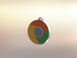 keychain chrome 3D 프린트 모델