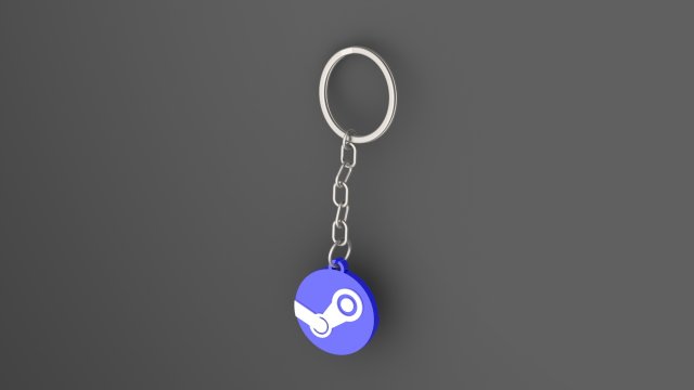 keychain steam Model do druku 3D .c4d .max .obj .3ds .fbx .stl .blend 